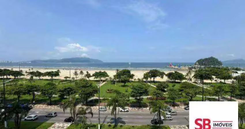 Apartamento com 3 dormitórios à venda, 127 m² - josé menino - santos/sp