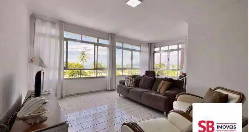 Apartamento à venda, 176 m² -vista mar  gonzaga - santos/sp