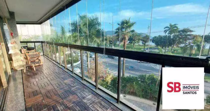 Apartamento com 3 dormitórios à venda, 287 m² - aparecida - santos/sp