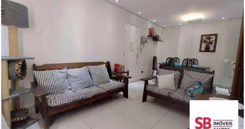 Apartamento com 2 dormitórios à venda, 94 m² - ponta da praia - santos/sp