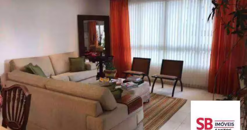 Apartamento com 3 dormitórios à venda, 209 m² - embaré - santos/sp