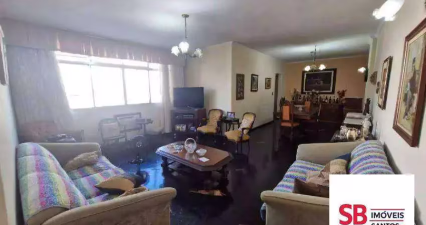 Apartamento com 3 dormitórios à venda, 190 m² por r$ 750.000,00 - boqueirão - santos/sp