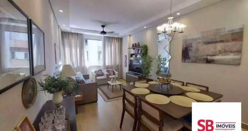Apartamento com 3 dormitórios à venda, 116 m² por r$ 770.000,00 - boqueirão - santos/sp