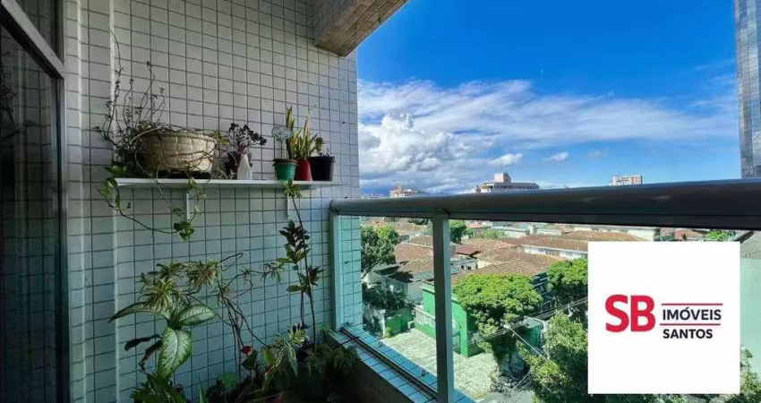 Apartamento com 3 dormitórios à venda, 138 m² por r$ 780.000 - boqueirão - santos/sp