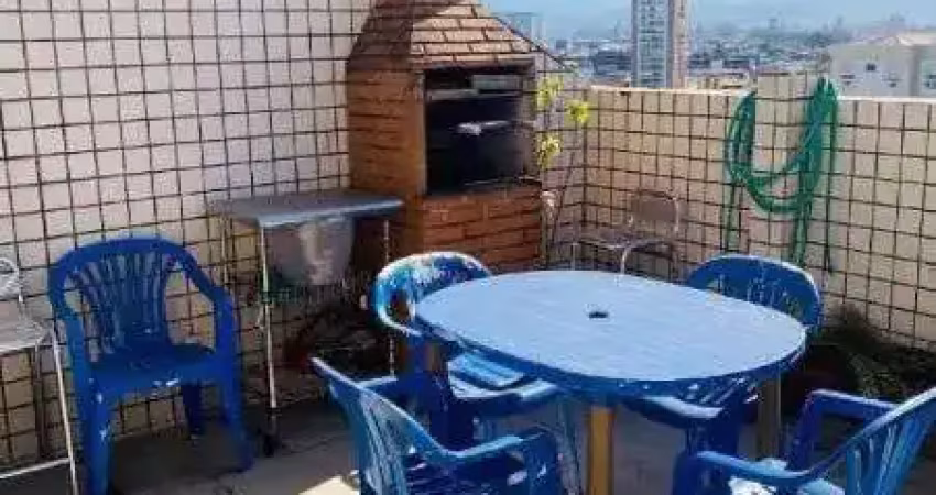 Cobertura com 3 dormitórios à venda, 142 m² por r$ 852.000 - boqueirão - santos/sp