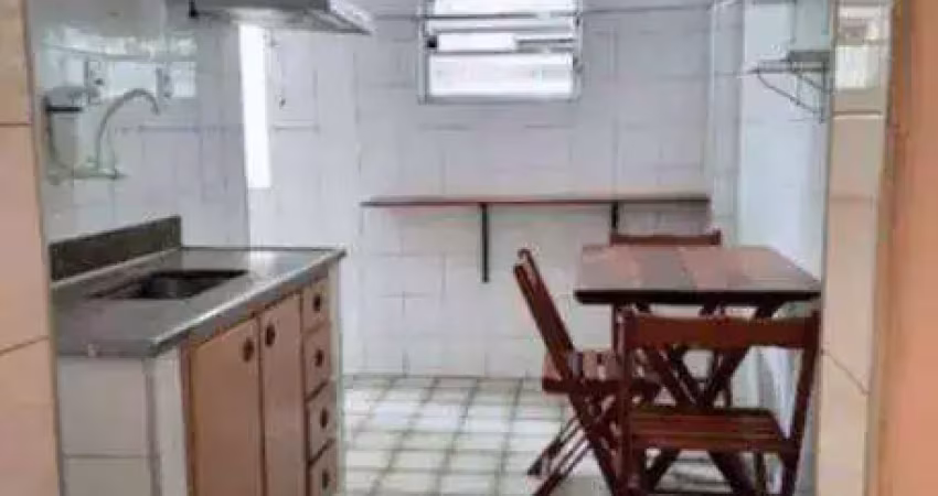 Apartamento com 1 dormitório à venda, 64 m² - boqueirão - santos/sp