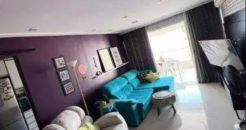 Apartamento com 3 dormitórios à venda, 93 m² - encruzilhada - santos/sp