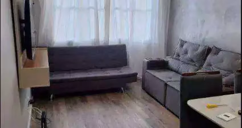 Apartamento com 1 dormitório à venda, 65 m² - boqueirão - santos/sp