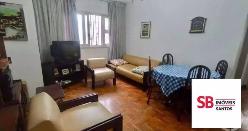 Apartamento com 1 dormitório à venda, 56 m² por r$ 530.000 - boqueirão - santos/sp