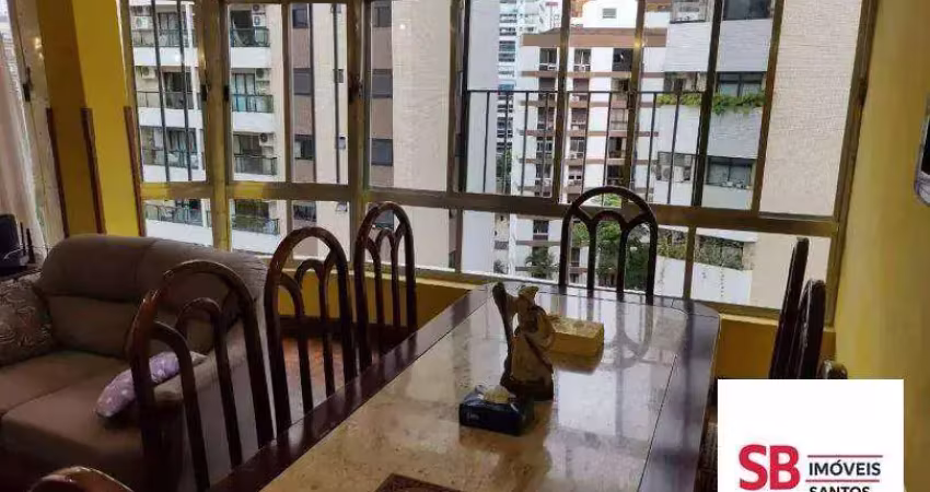Apartamento com 3 dormitórios à venda, 136 m² por r$ 640.000 - boqueirão - santos/sp