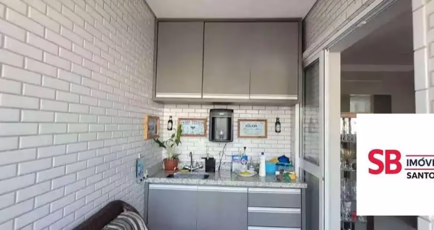 Apartamento com 2 dormitórios à venda, 70 m² por r$ 955.000 - boqueirão - santos/sp