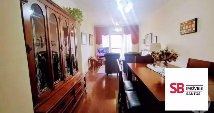Apartamento com 3 dormitórios à venda, 126 m² por r$ 750.000 - embaré - santos/sp