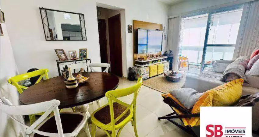 Apartamento com 1 dormitório à venda, 86 m² por r$ 960.000 - embaré - santos/sp