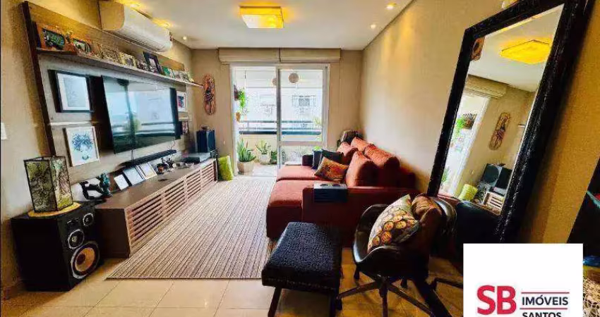 Apartamento com 2 dormitórios à venda, 84 m² por r$ 950.000 - embaré - santos/sp