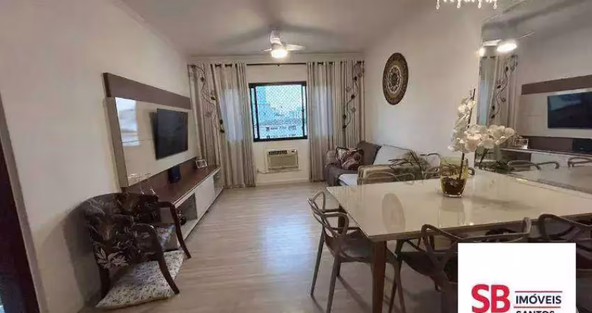 Apartamento com 2 dormitórios à venda, 92 m² por r$ 580.000 - aparecida - santos/sp