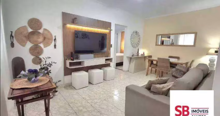 Apartamento com 2 dormitórios à venda, 85 m² por r$ 530.000 - aparecida - santos/sp