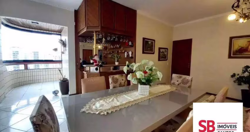Apartamento com 3 dormitórios à venda, 137 m² por r$ 845.000,00 - ponta da praia - santos/sp