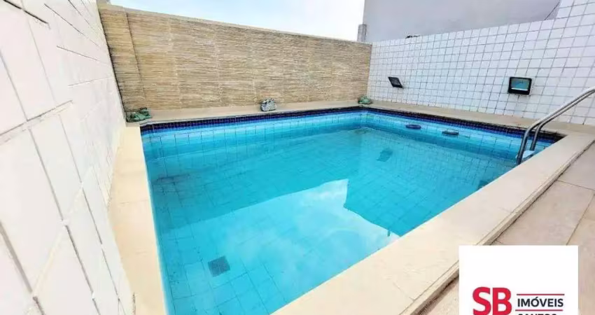 Cobertura com 2 dormitórios à venda, 280 m² por r$ 1.249.000,00 - vila belmiro - santos/sp
