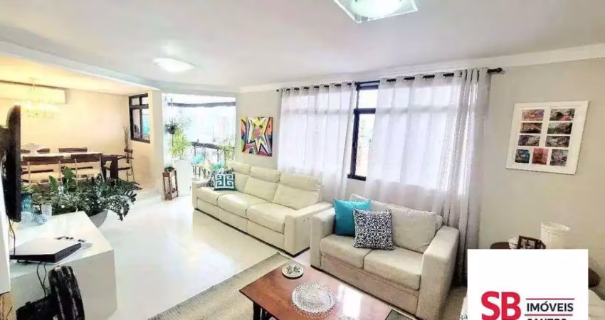 Apartamento com 3 dormitórios à venda, 185 m² por r$ 1.450.000,00 - ponta da praia - santos/sp
