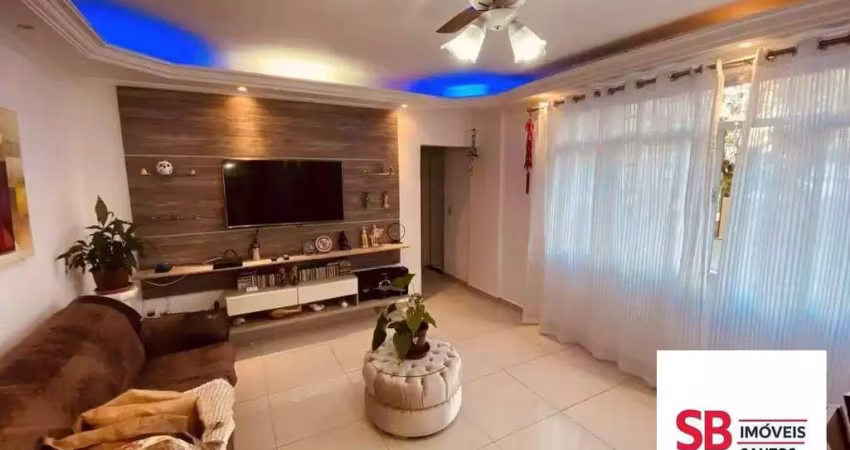 Apartamento com 2 dormitórios à venda, 117 m² por r$ 692.000,00 - pompéia - santos/sp