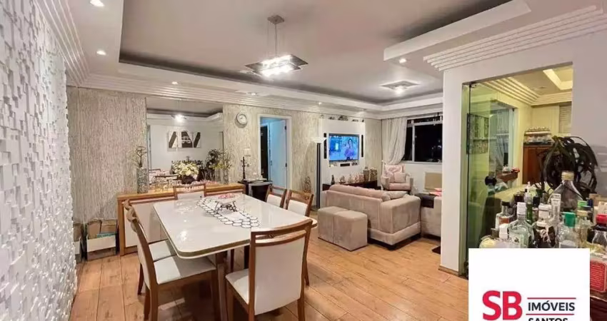 Apartamento com 2 dormitórios à venda, 120 m² por r$ 850.000,00 - pompéia - santos/sp