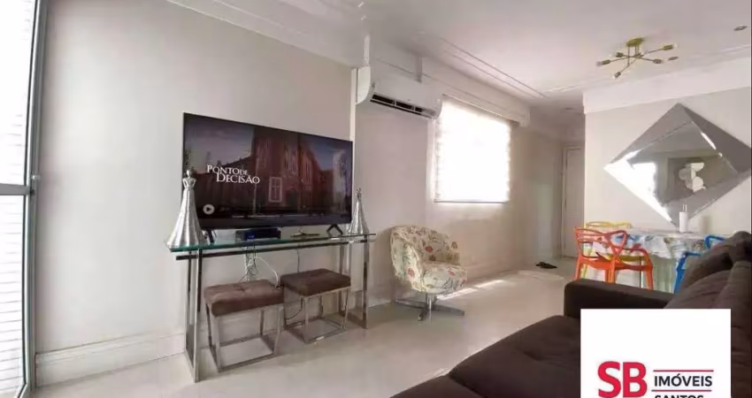 Apartamento com 3 dormitórios à venda, 85 m² por r$ 750.000,00 - pompéia - santos/sp