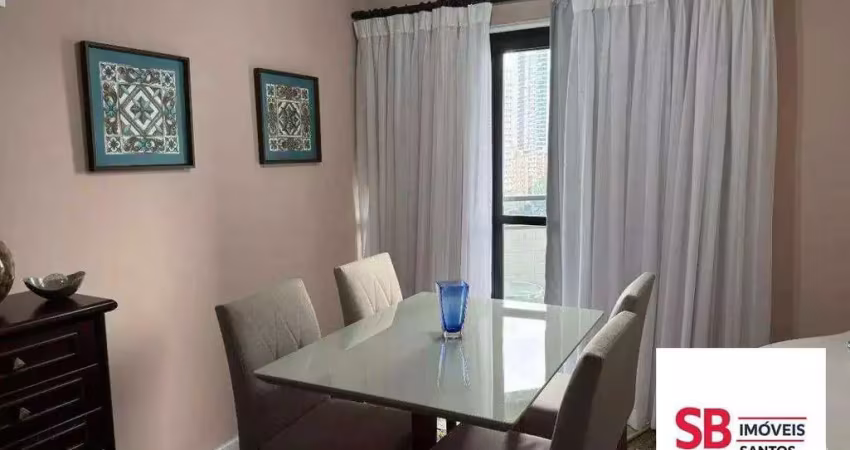 Cobertura com 1 dormitório à venda, 112 m² por r$ 905.000,00 - pompéia - santos/sp