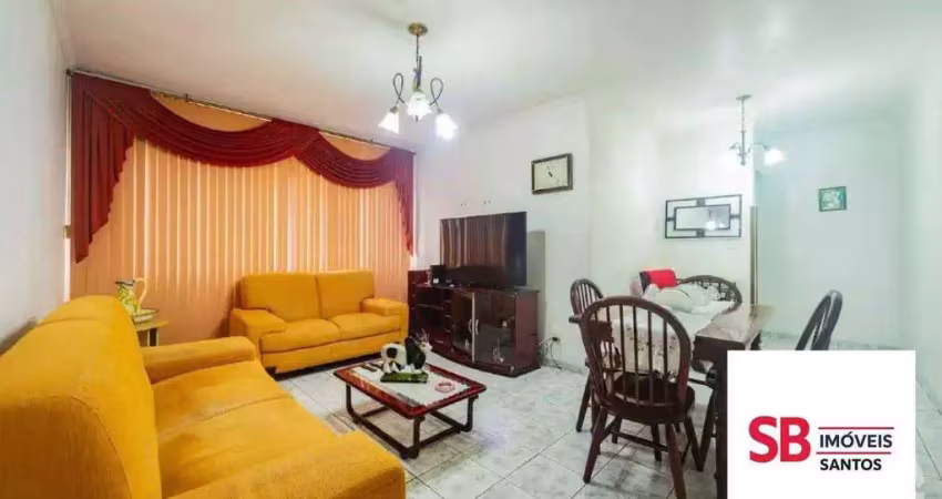 Apartamento com 3 dormitórios à venda, 111 m² por r$ 620.000,00 - marapé - santos/sp