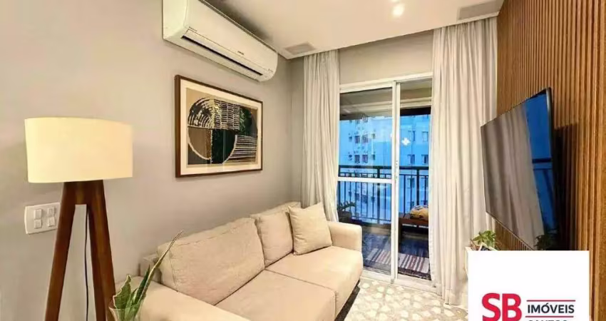 Apartamento com 2 dormitórios à venda, 62 m² por r$ 755.000,00 - marapé - santos/sp