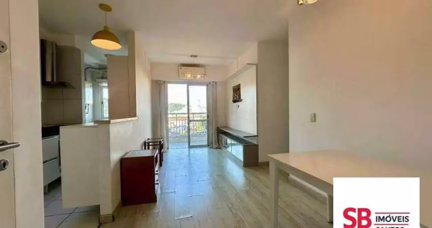 Apartamento com 2 dormitórios à venda, 63 m² por r$ 585.000,00 - marapé - santos/sp