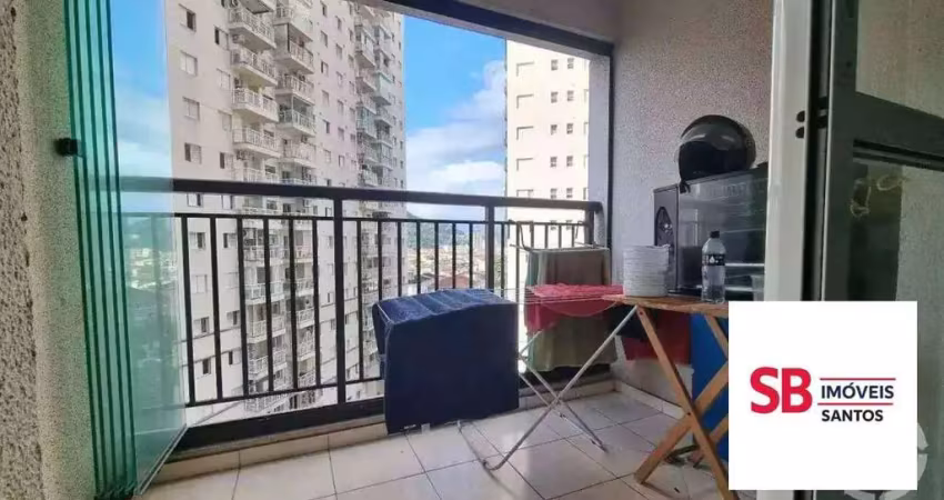 Apartamento com 2 dormitórios à venda, 63 m² por r$ 650.000,00 - marapé - santos/sp