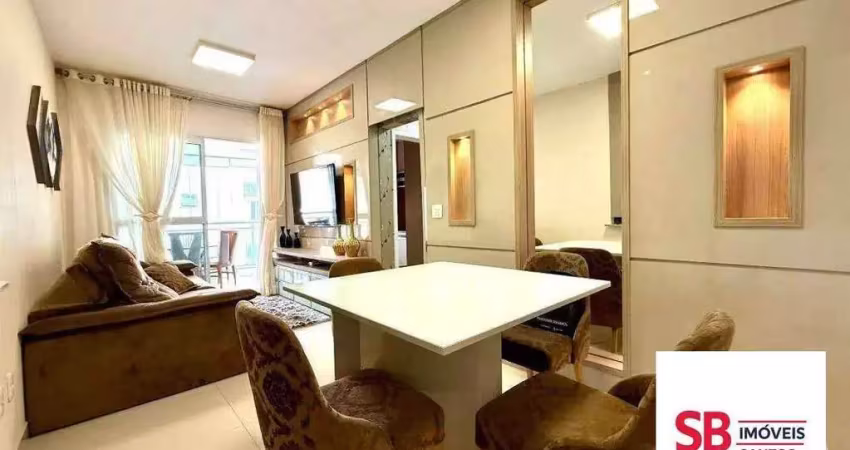 Apartamento com 2 dormitórios à venda, 76 m² por r$ 980.000,00 - josé menino - santos/sp