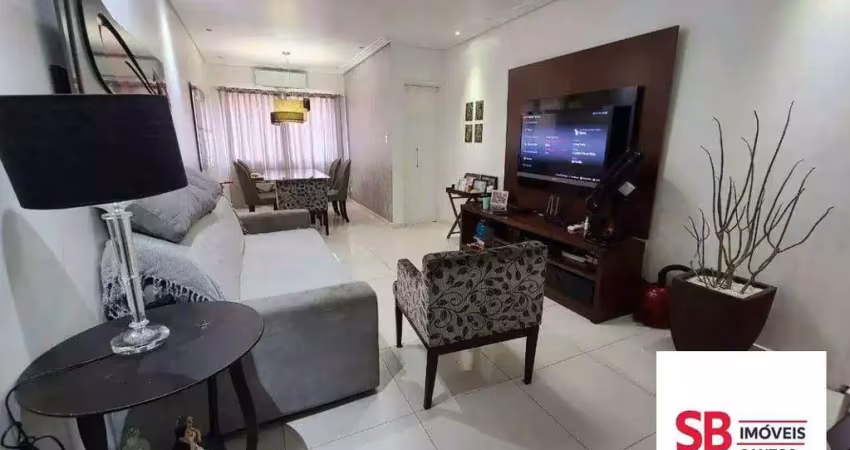 Apartamento duplex com 2 dormitórios à venda, 90 m² por r$ 630.000,00 - campo grande - santos/sp