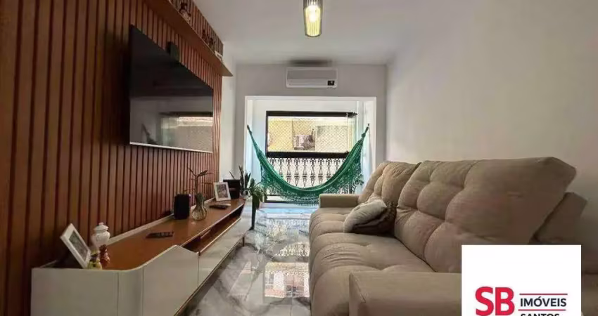 Apartamento com 3 dormitórios à venda, 128 m² por r$ 750.000,00 - campo grande - santos/sp