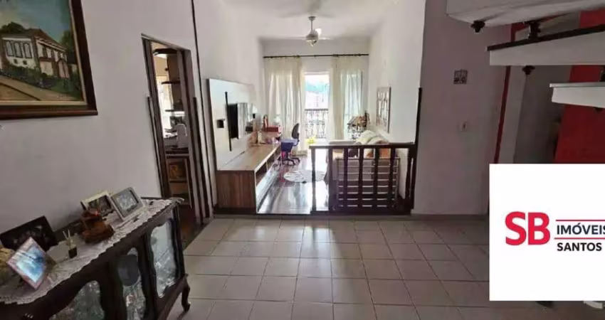 Cobertura com 3 dormitórios à venda, 293 m² por r$ 890.000,00 - campo grande - santos/sp