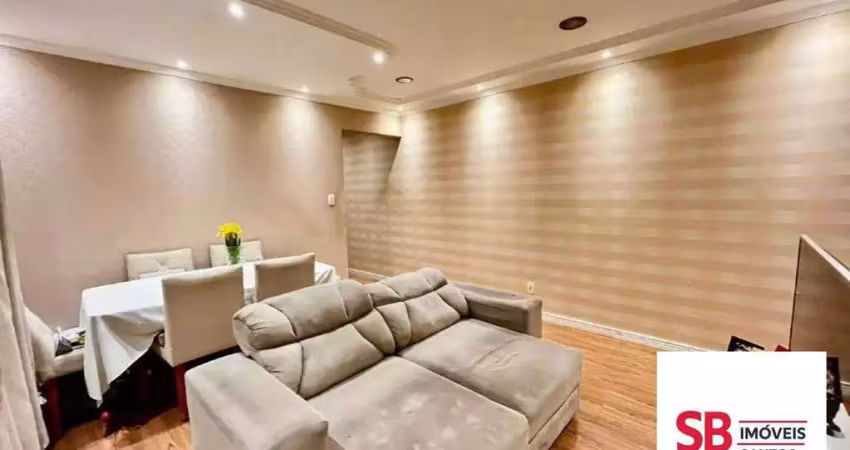 Apartamento com 2 dormitórios à venda, 80 m² por r$ 540.000,00 - campo grande - santos/sp