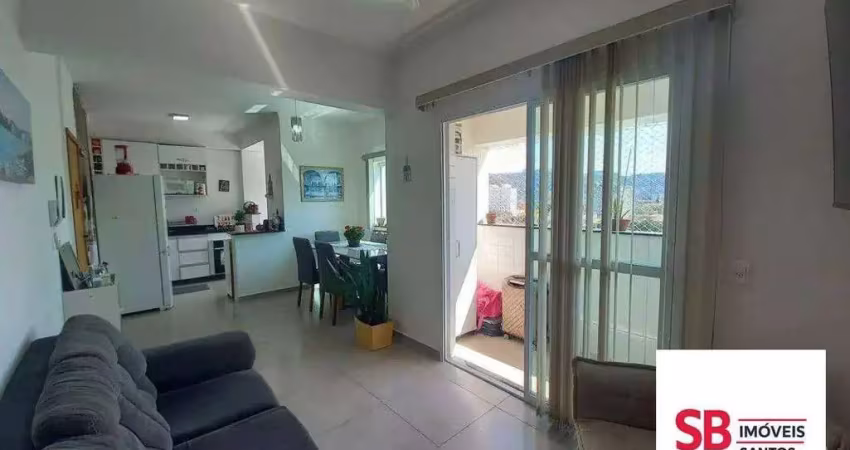Apartamento com 2 dormitórios à venda, 68 m² por r$ 553.000,00 - campo grande - santos/sp