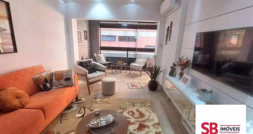 Apartamento com 3 dormitórios à venda, 118 m² por r$ 1.150.000,00 - aparecida - santos/sp