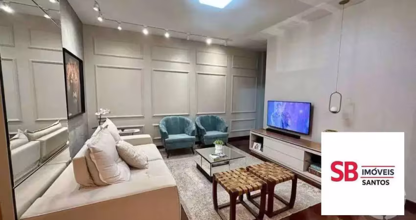 Apartamento com 4 dormitórios à venda, 110 m² por r$ 1.075.000,00 - aparecida - santos/sp