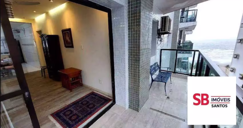 Apartamento com 3 dormitórios à venda, 146 m² por r$ 1.930.000,00 - boqueirão - santos/sp