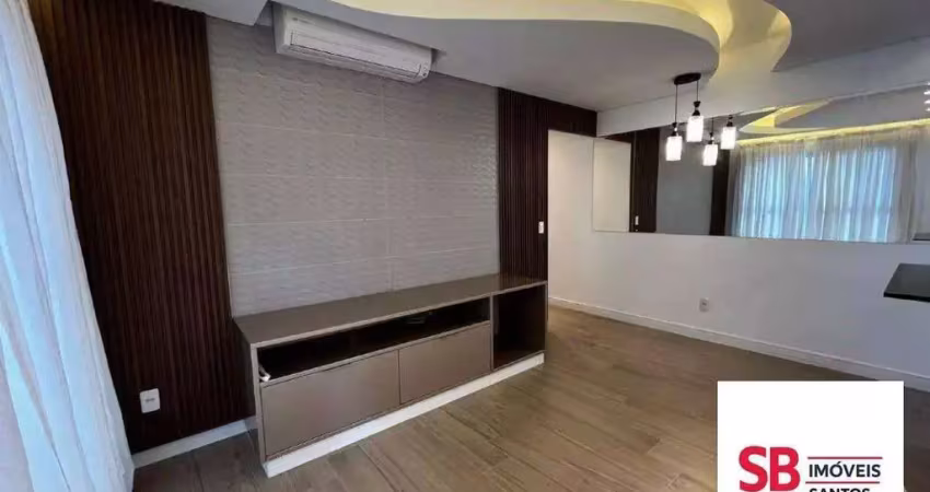 Apartamento com 2 dormitórios à venda, 82 m² por r$ 1.150.000,00 - aparecida - santos/sp