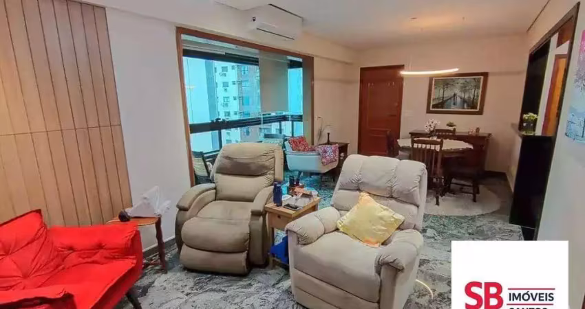 Apartamento com 3 dormitórios à venda, 111 m² por r$ 1.350.000,00 - aparecida - santos/sp