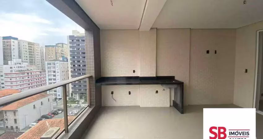 Apartamento com 3 dormitórios à venda, 129 m² por r$ 1.600.000,00 - aparecida - santos/sp