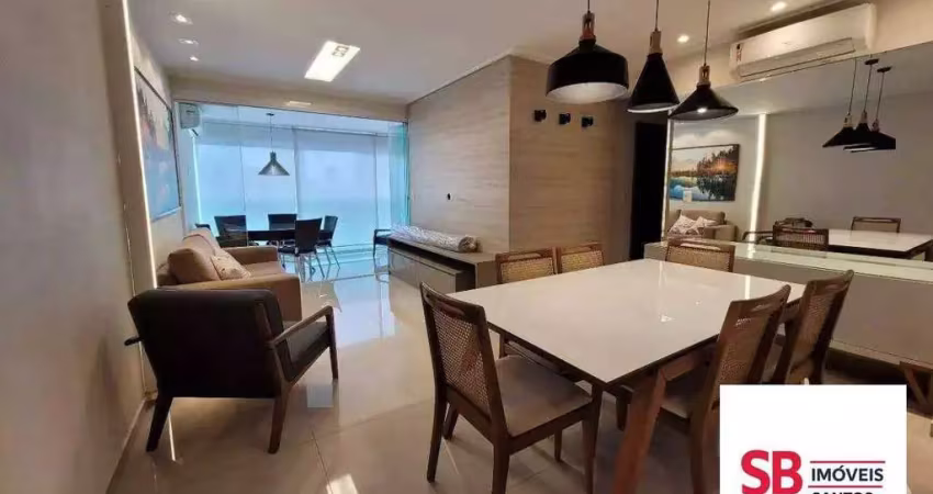 Apartamento com 2 dormitórios à venda, 119 m² por r$ 1.830.000,00 - embaré - santos/sp