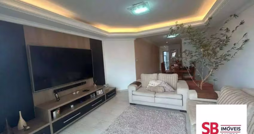 Apartamento com 3 dormitórios à venda, 150 m² por r$ 1.100.000,00 - embaré - santos/sp