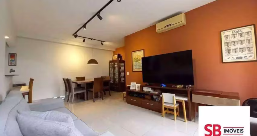 Apartamento com 2 dormitórios à venda, 95 m² por r$ 1.117.000,00 - gonzaga - santos/sp