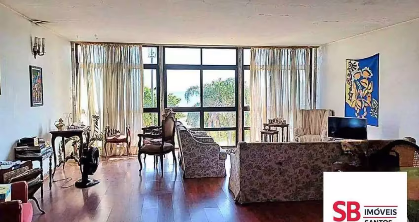Apartamento com 3 dormitórios à venda, 225 m² por r$ 1.280.000,00 - boqueirão - santos/sp