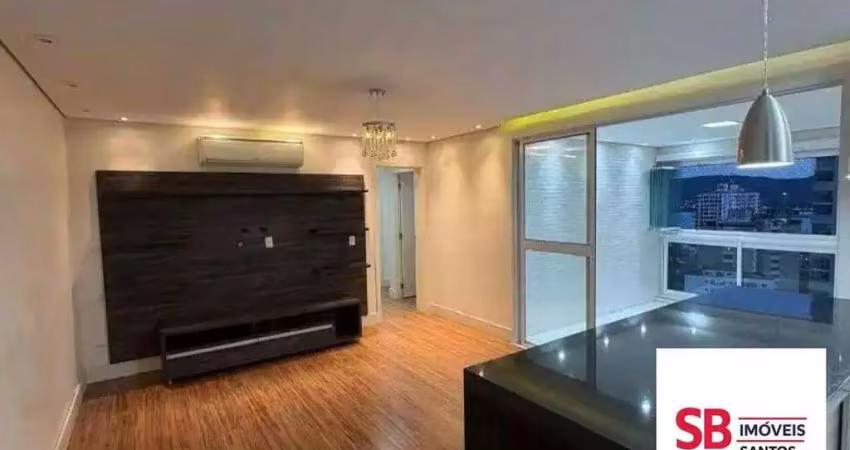 Apartamento com 2 dormitórios à venda, 77 m² por r$ 1.000.000,00 - ponta da praia - santos/sp