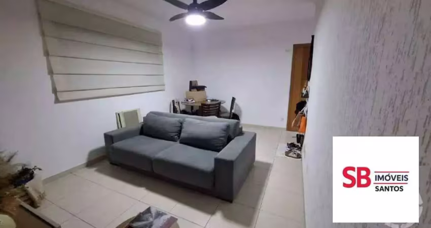Apartamento com 2 dormitórios à venda, 80 m² por r$ 532.000,00 - gonzaga - santos/sp