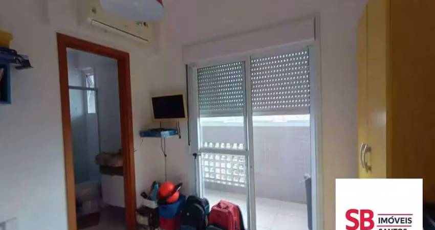 Apartamento com 2 dormitórios à venda, 82 m² por r$ 894.000,00 - gonzaga - santos/sp